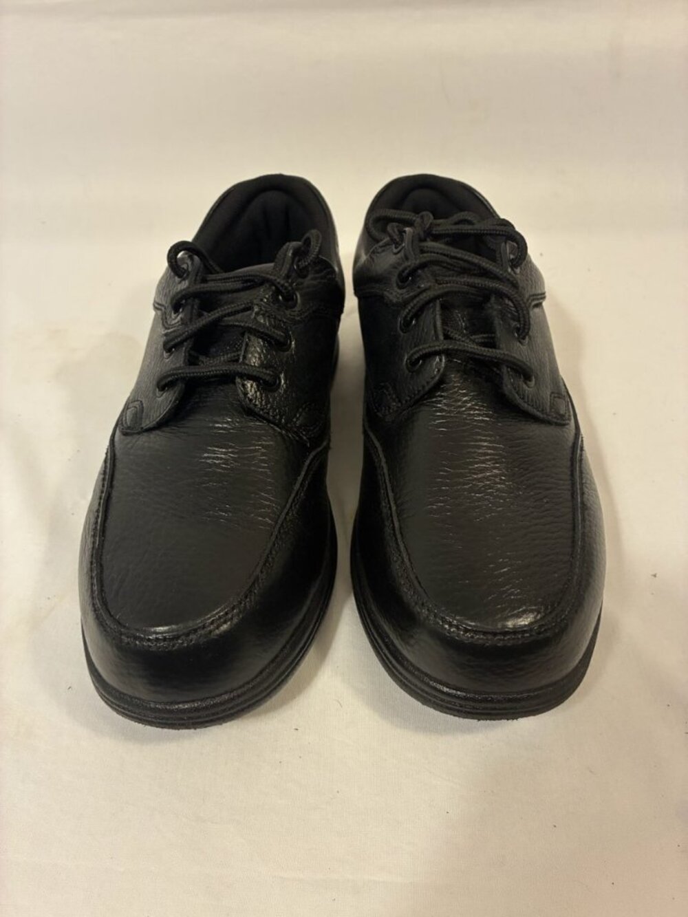 safeTstep Men’s Black Leather Slip Resistant Comfort Work Shoes Oxfords 11W